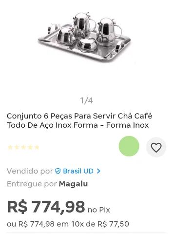 Conjunto 6 peças para servir chá e cafe - Foto 6