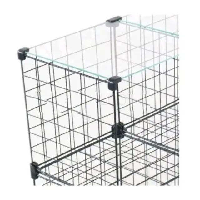 Balcão Aramado Com Tampo de Vidro - 0,90 x 1,00 x 0,30m - Foto 4