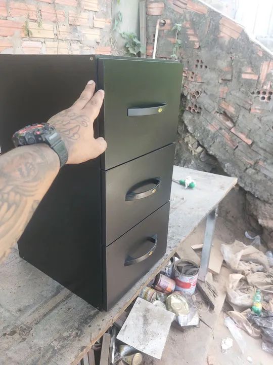 Criado mudo de metal  - Foto 4
