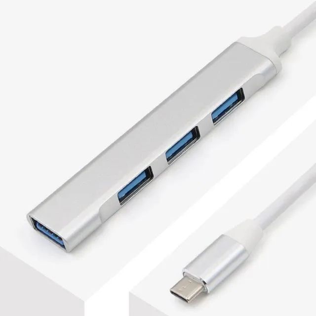 Hub USB tipo C 4 Portas 3.0 e 2.0 USB OTG