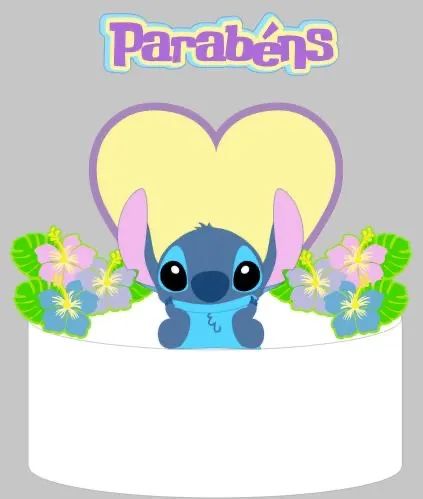 Topo de bolo Lilo & Stitch - Pronta entrega - Foto 4