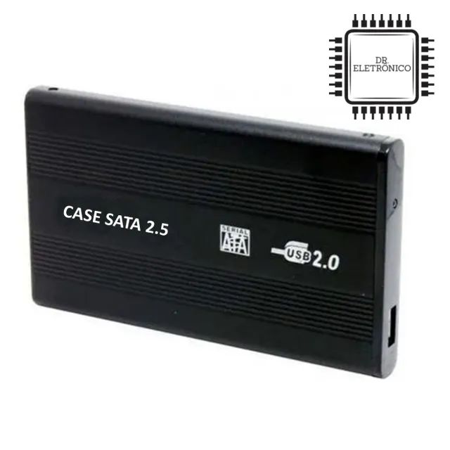 Case para HD Externo de 2,5" - Sata para UsB 2.0
