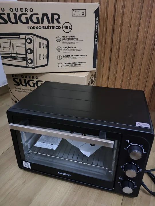 só R$ 359 !! Forno Elétrico 42 Litros - Novo na caixa !!