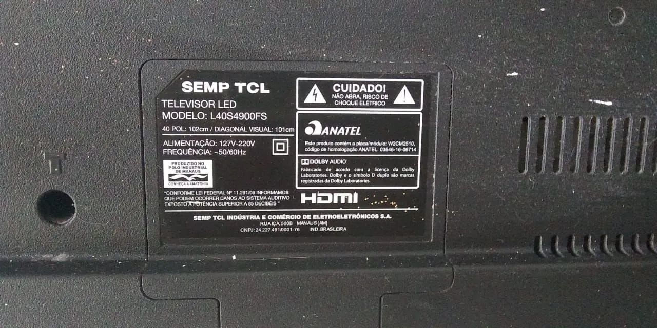 TV SEMP TCL 40 Polegadas - Foto 3
