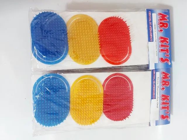 100 Kits Escova de bolso Oval com 3 unidades cada  - Foto 3