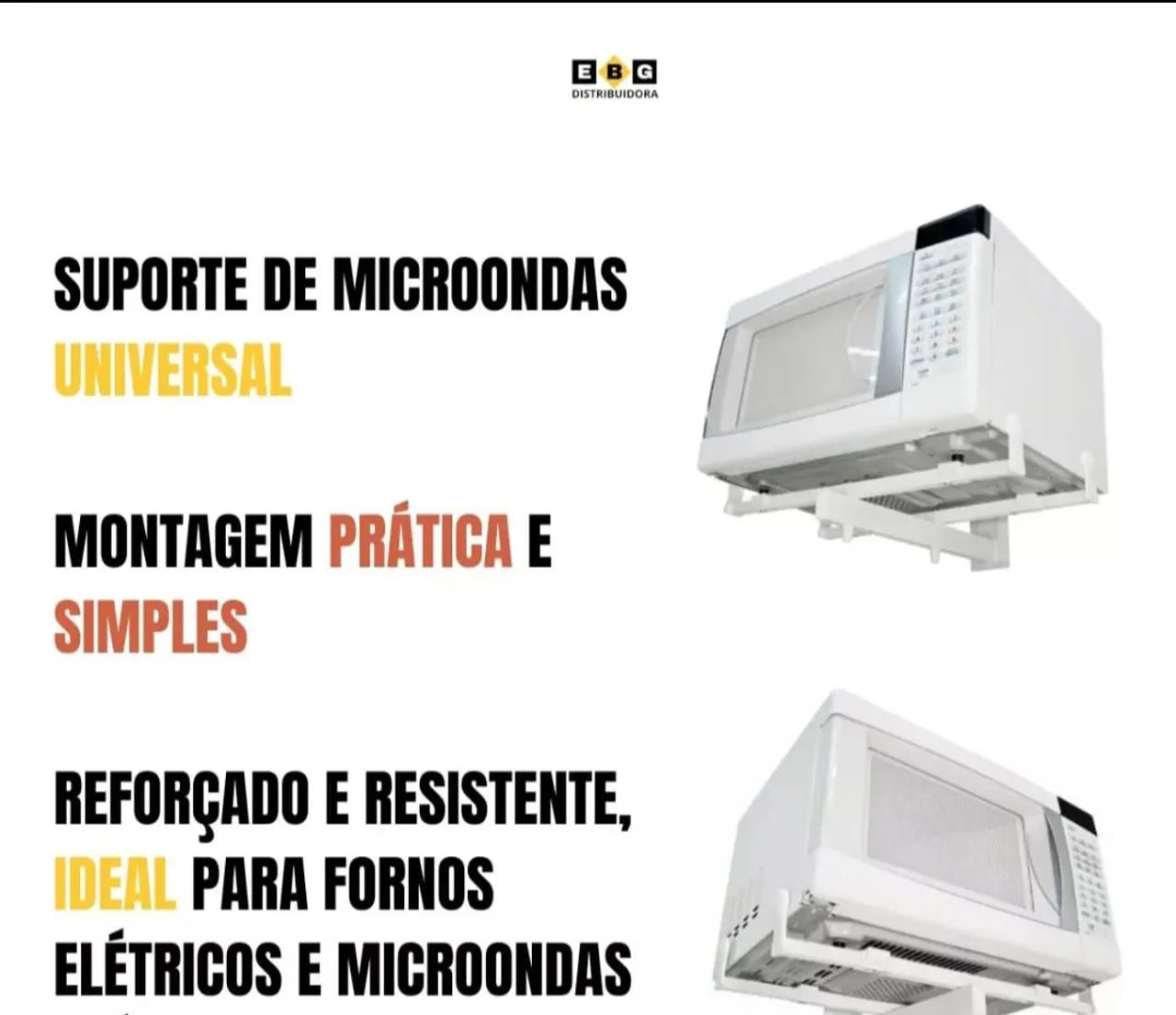 O suporte F200 para Forno de Micro-ondas ou Elétrico