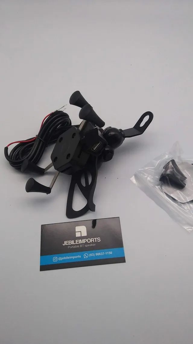 Suporte celular moto garra com carregador/entrega grátis 