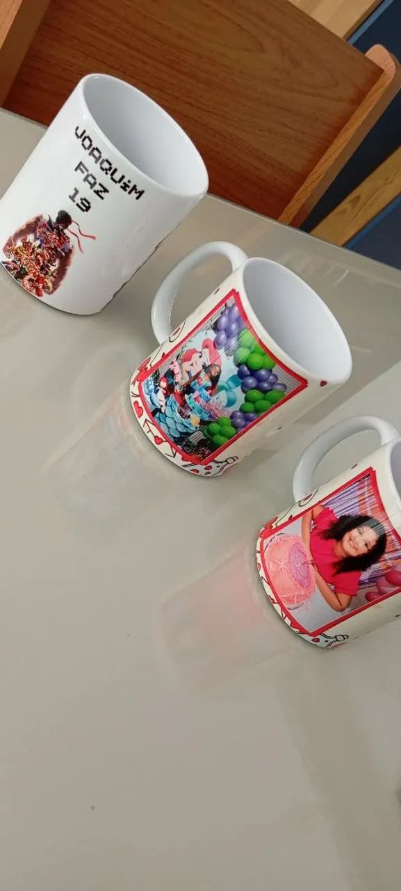 Caneca / xícara personalizada nome e foto  - Foto 3