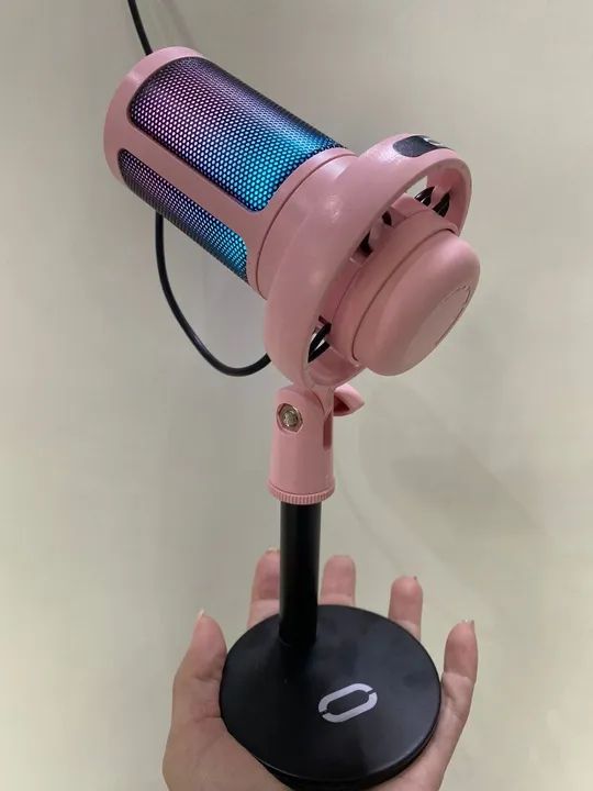 Microfone Gamer Tomate MT 1060R - USB, LED e Qualidade de Som Profissional - Loja Coimbra - Foto 2