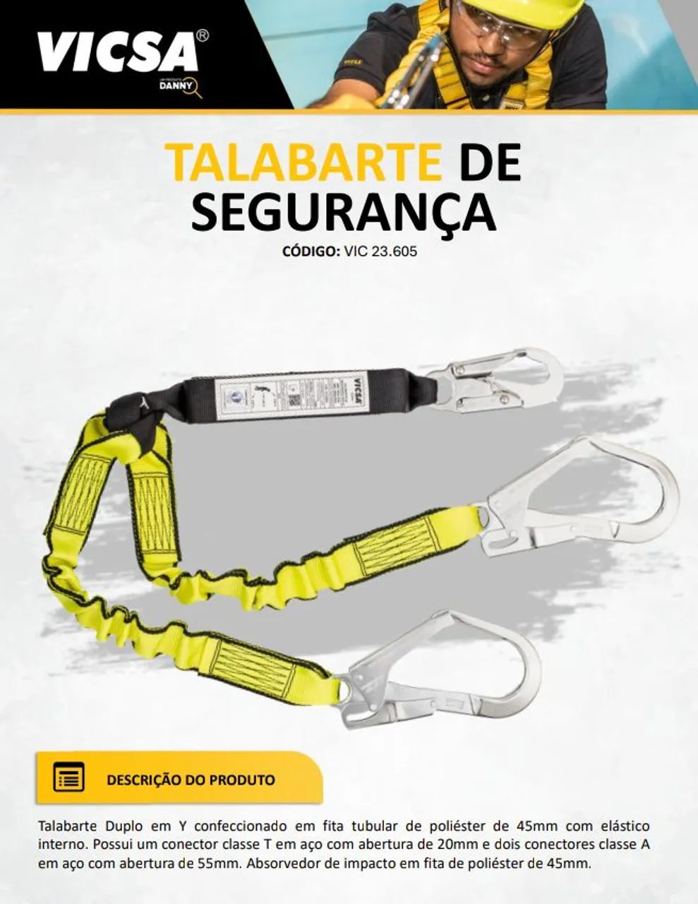 Talabarte Duplo de Segurança VICSA