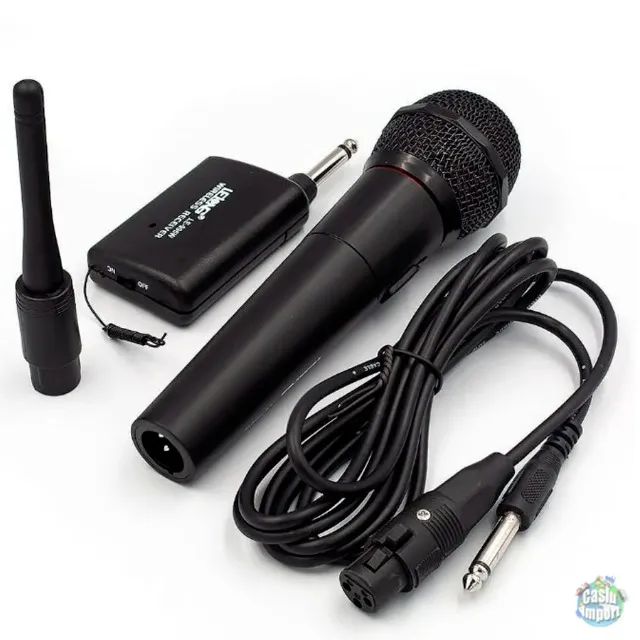 Microfone Sem Fio Profissional Completo Para Karaoke - Foto 2