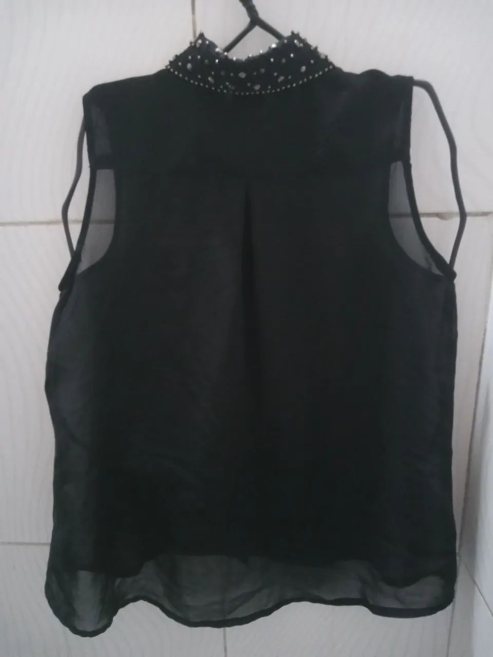 Camisa Preta Marisa Feminina N;40 - Foto 2