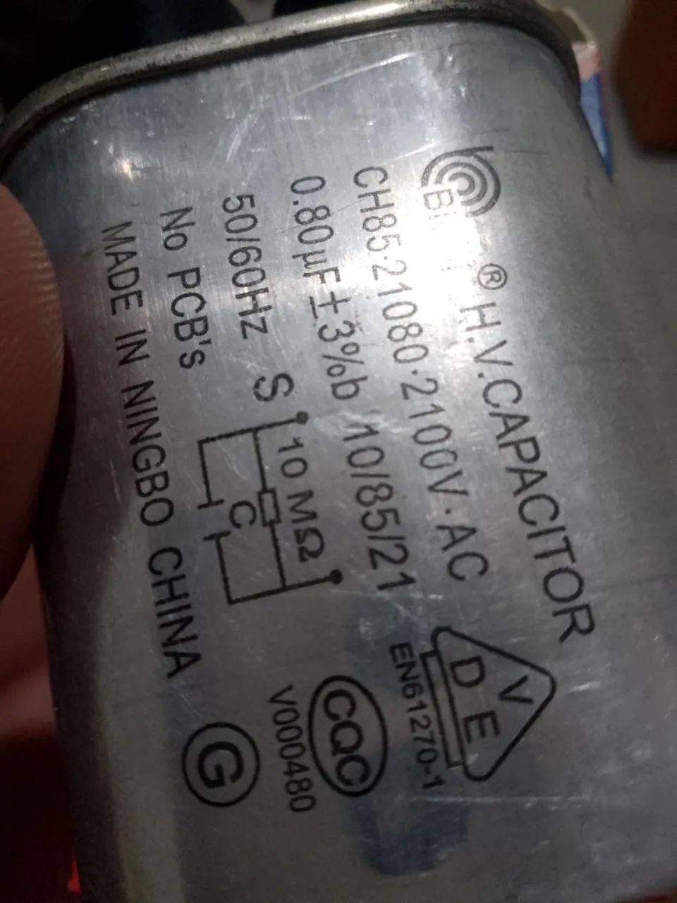 Capacitor uF80  - 2100v - Foto 2