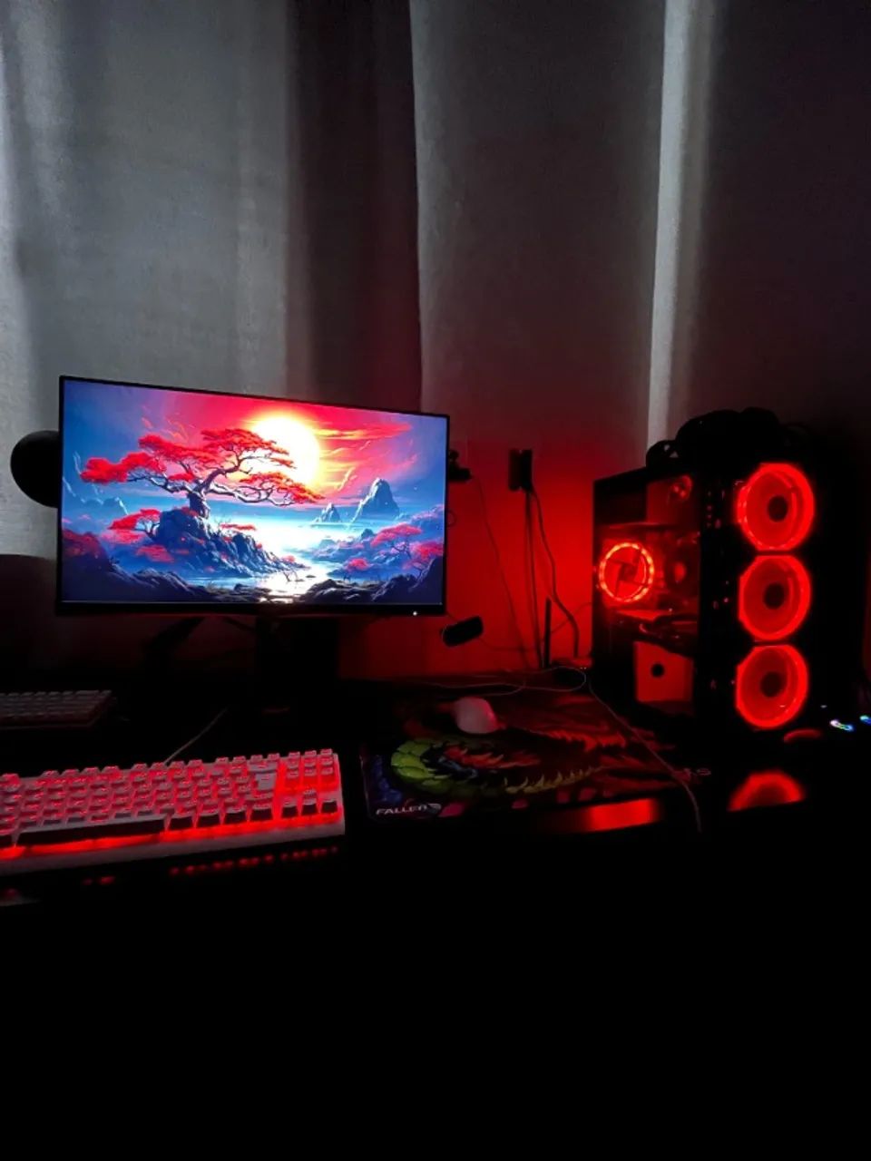 Setup gamer completo semi novo, 2 meses de uso