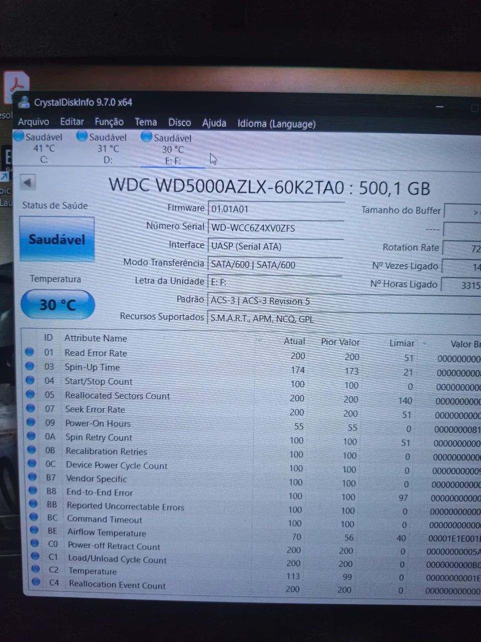 HD 500GB - 100% | Valor un 75,00 Reais. - Foto 4
