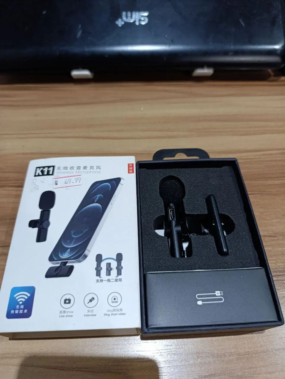 Microfone Sem Fio para Celular iPhone 