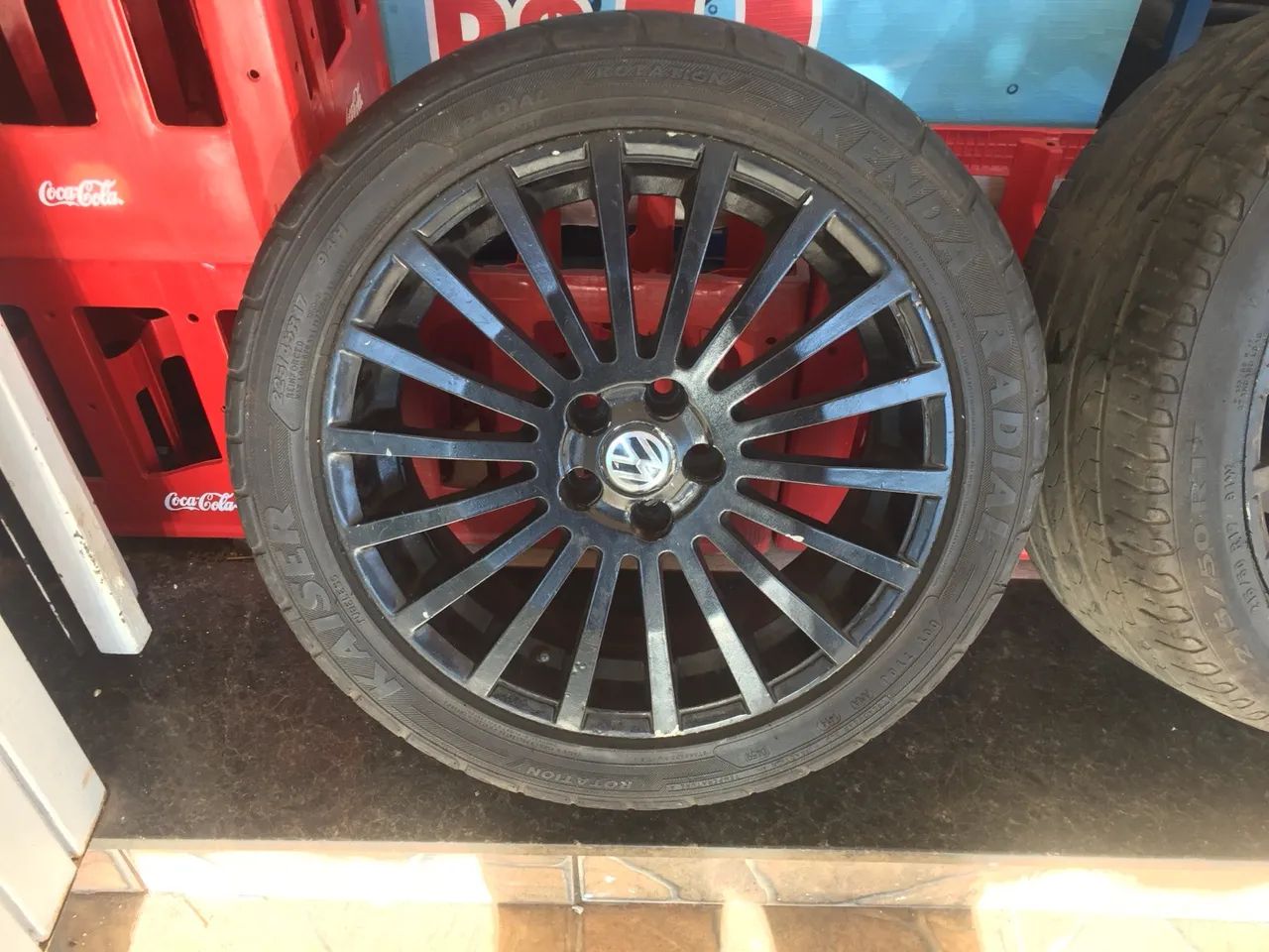 Rodas aro 17? com 5 furos e pneus  - Foto 3