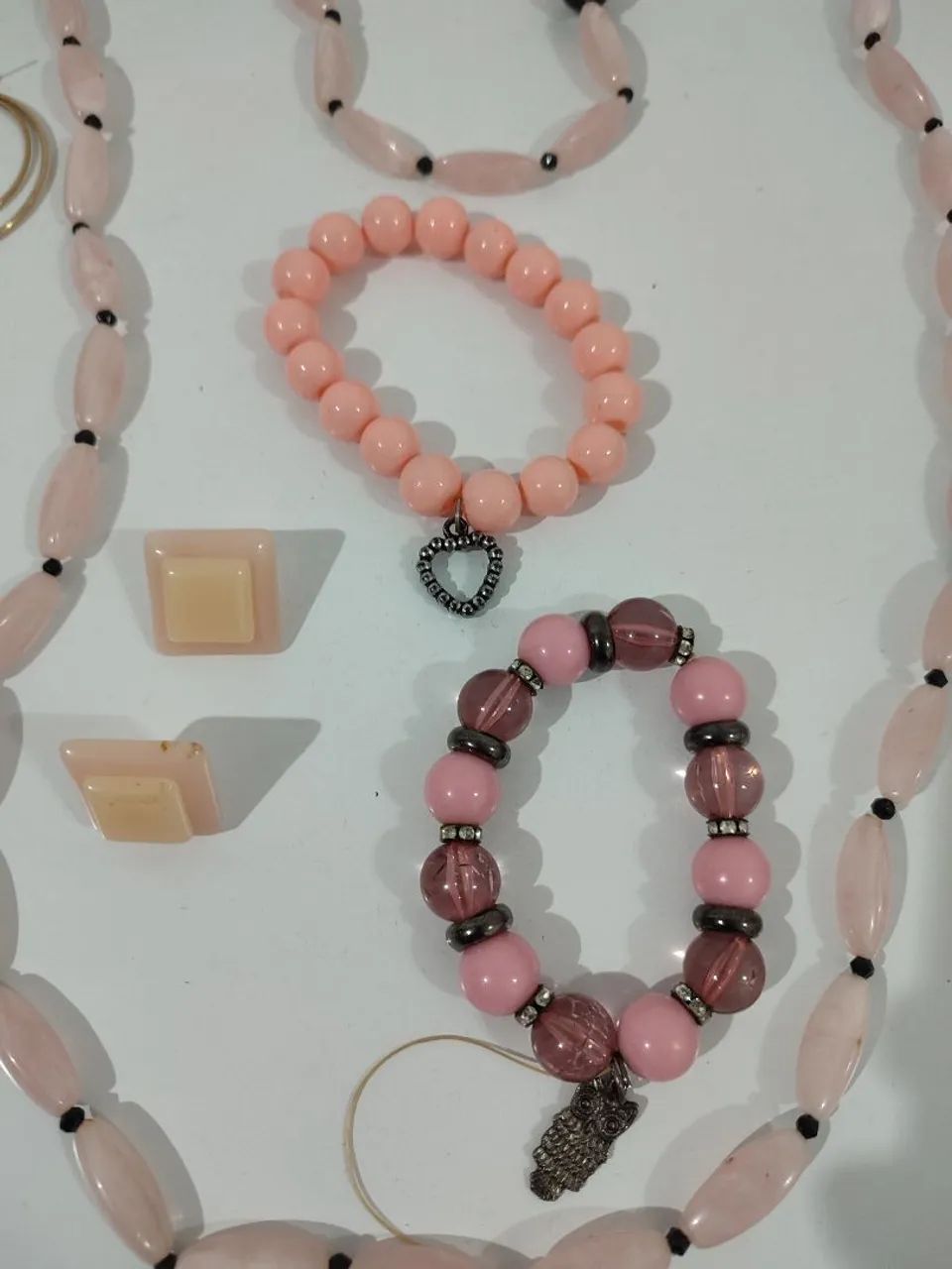 Kit de Bijuterias Rosa Delicado