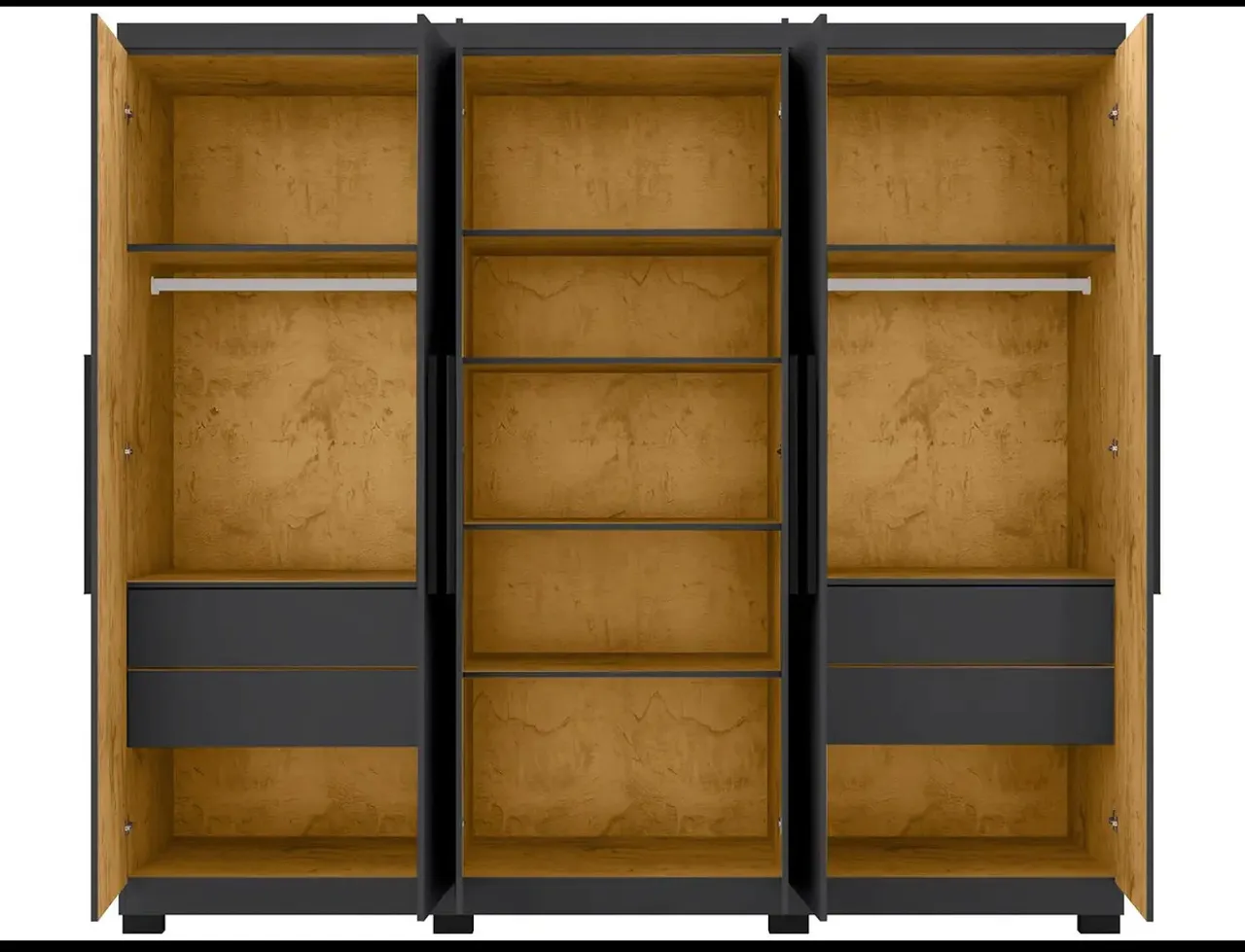Guarda-Roupa 6 portas Moderno com Amplo Espaço Interno