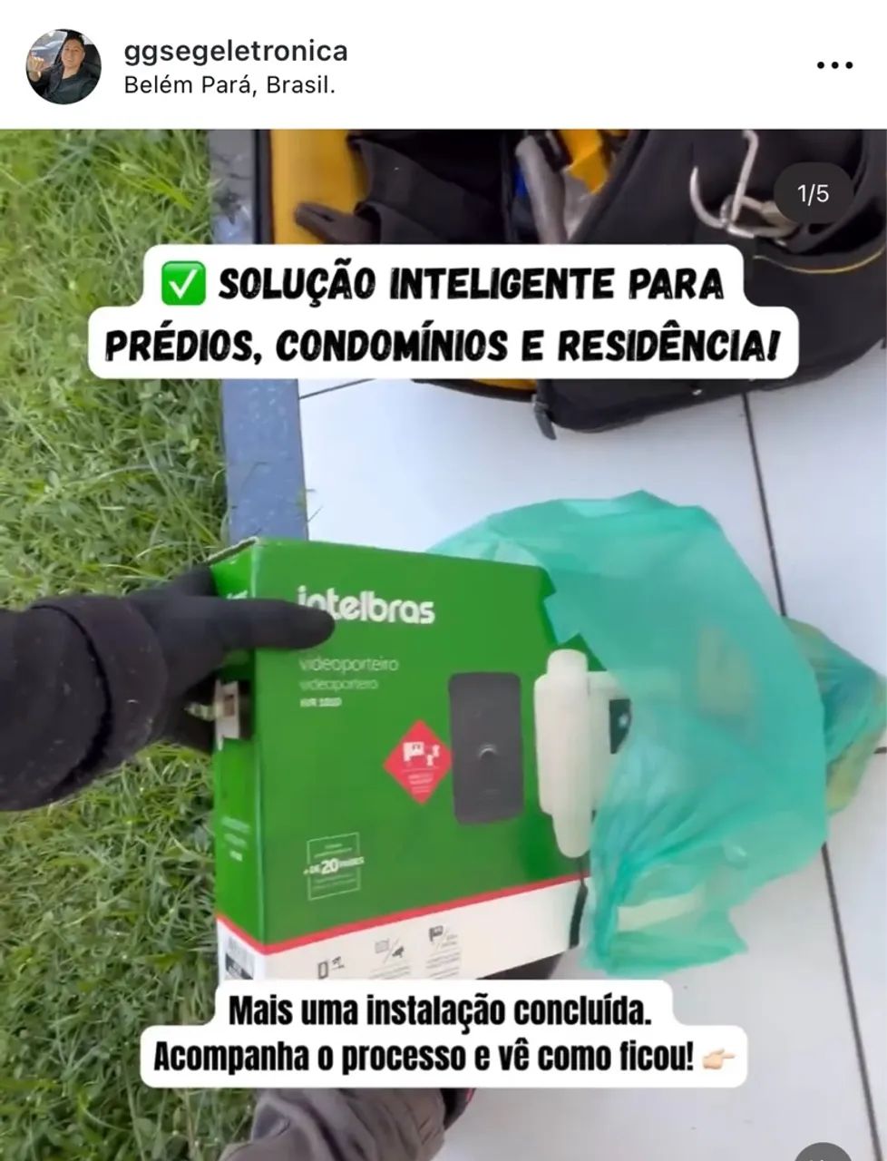 Vídeo porteiro- instalação- manutenção (leia a Descrição)