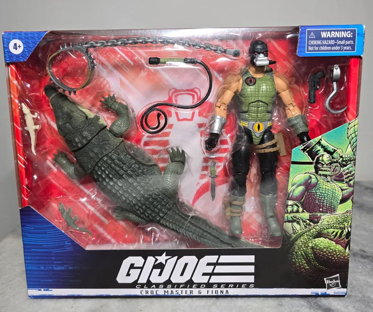 G.I. Joe classified Croc Master e Fiona lacrado hasbro