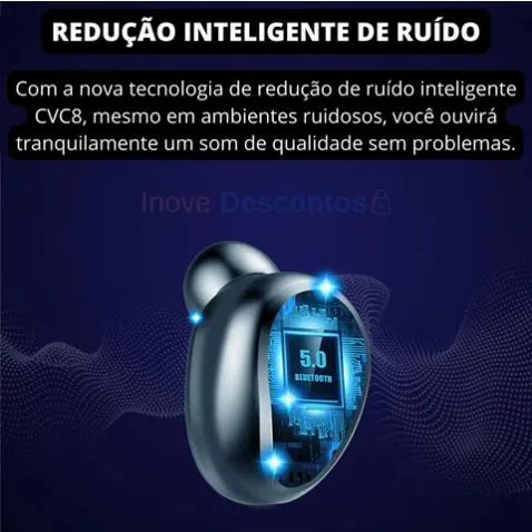 Fones de Ouvido Bluetooth TWS com Toque Sensível - PAGUE SOMENTE NA ENTREGA - Foto 4