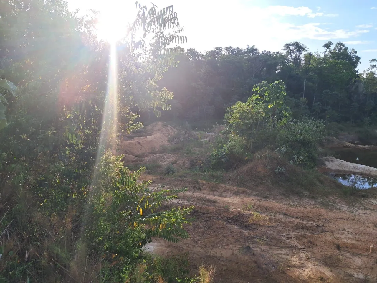 Terreno com igarapé pra sítio, chácara, psicultura