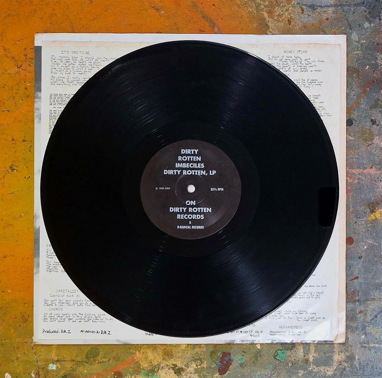 D.R.I. - Dirty Rotten Lp Original 1983 Raríssimo Ratos de Porão