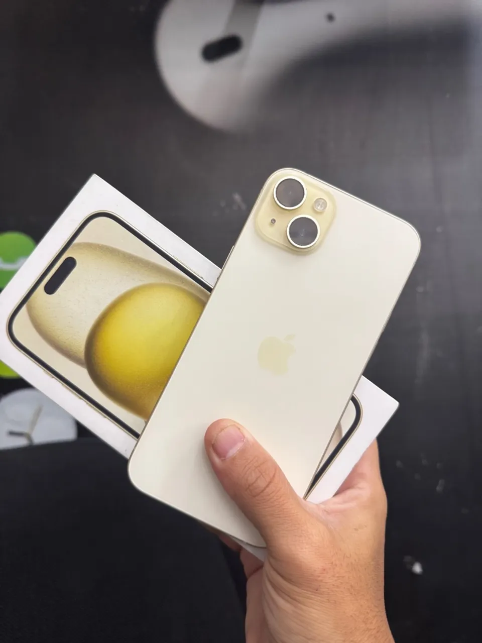 15 plus 128gb amarelo 