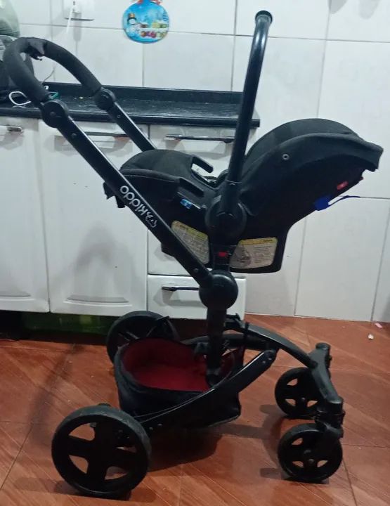 Carrinho de Bebê completo c/bebe conforto modelo 3 em1 KIDDO  - Foto 6
