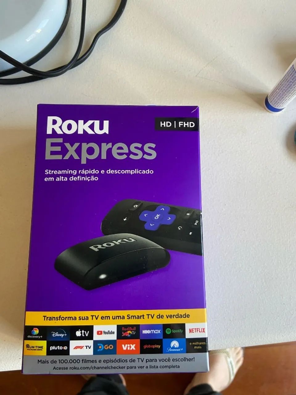 Roku Express - Streaming player Full HD. Transforma sua TV em Smart TV. 