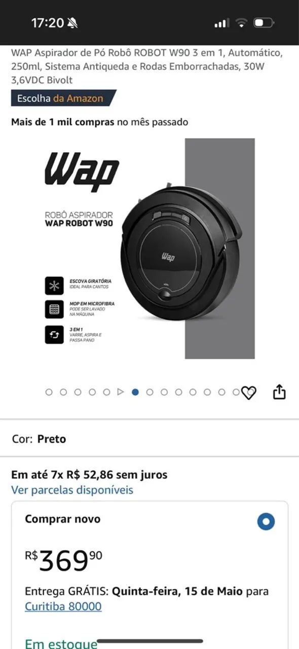 Robô Aspirador Wap Robot W90 - Foto 4