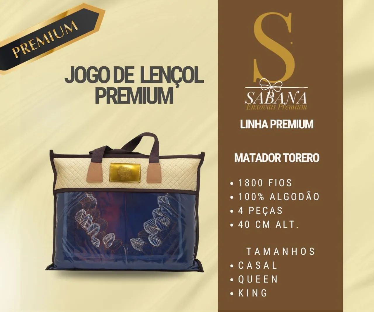 Jogo de Lençol Premium Matador Torero 1800 Fios