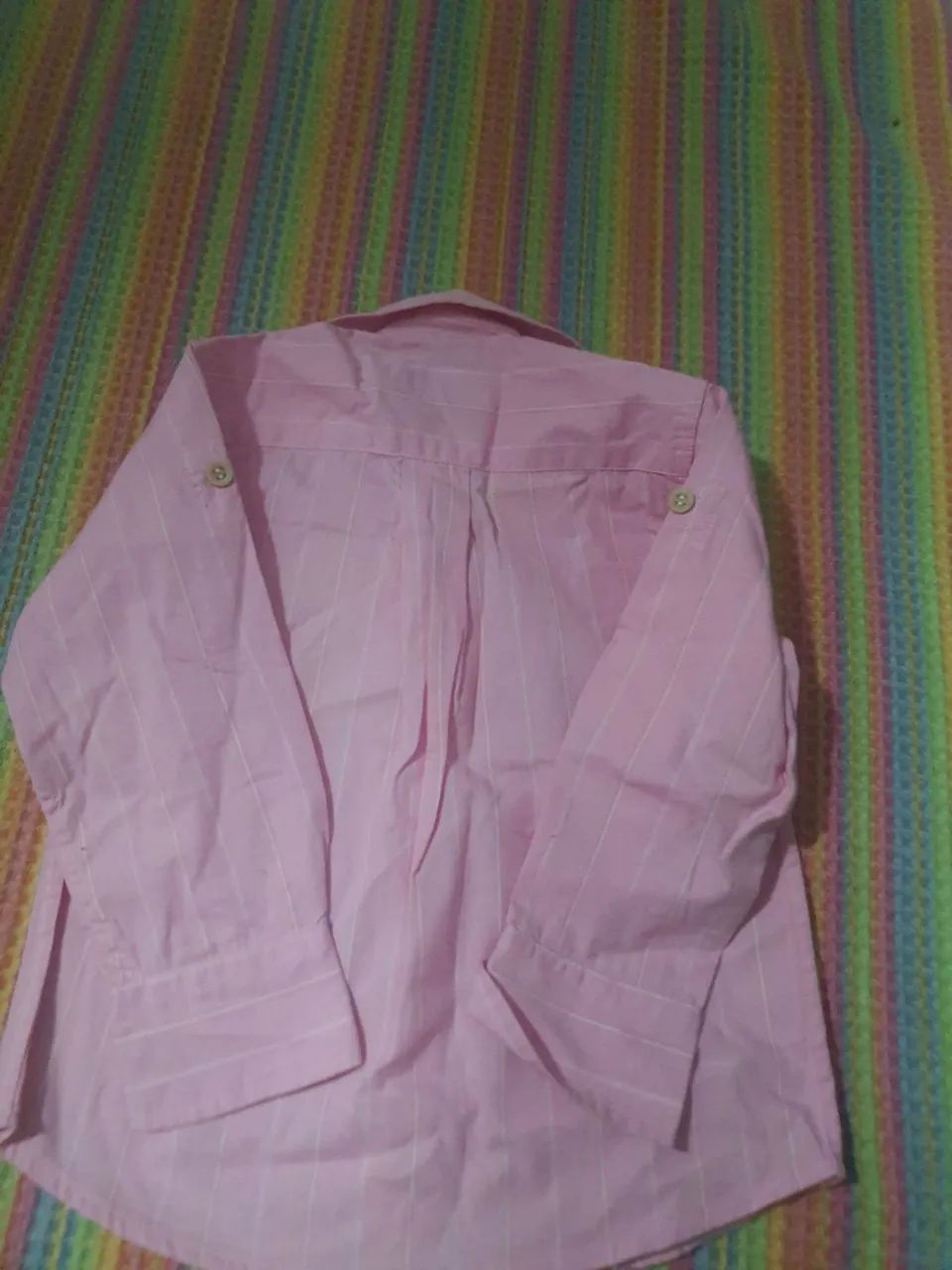 Camisa Social Bebê Rosa - Joana João Boys Wear - 1 Ano<br> - Foto 3