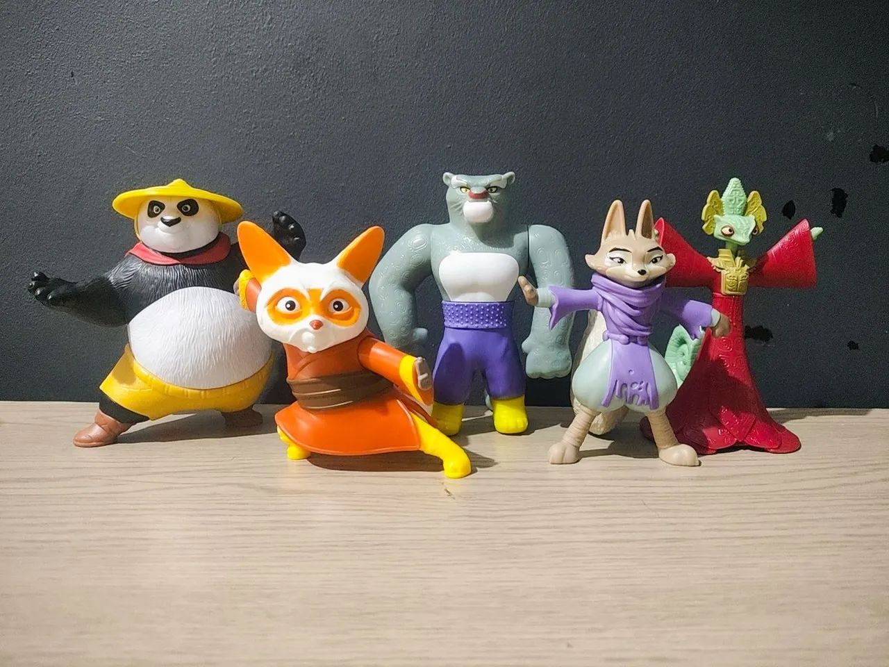 Bonecos Kung Fu Panda 4 - 5 Peças