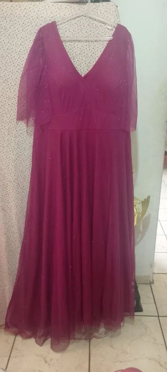 Vestido Longo Rosa de Festa - Foto 3