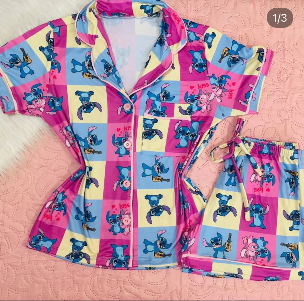 Pijama Stitch Conjunto Feminino
