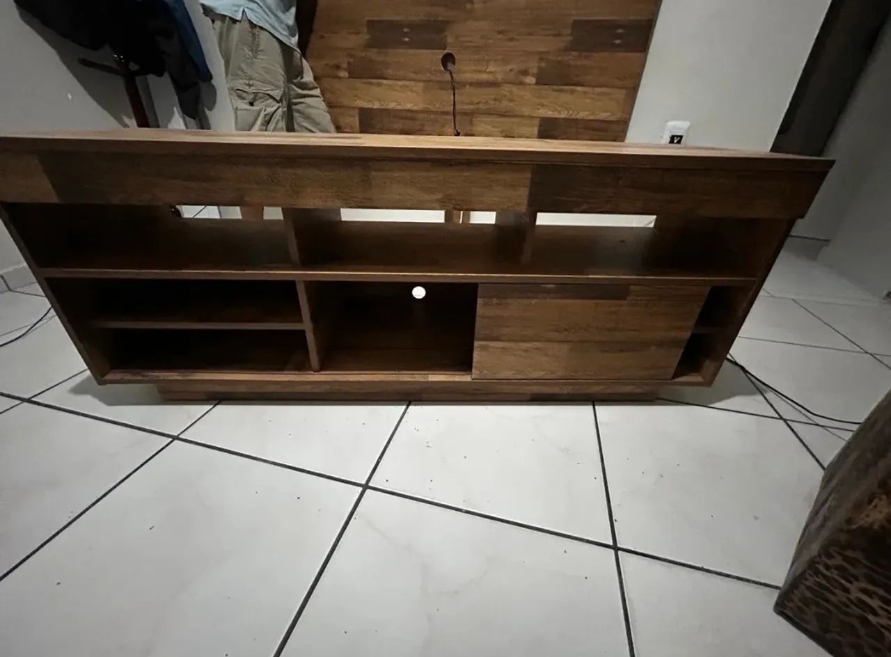 Rack com painel e suporte para TV - Foto 2
