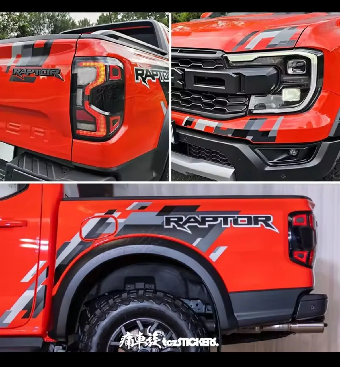 Adesivos Raptor para Ford Ranger