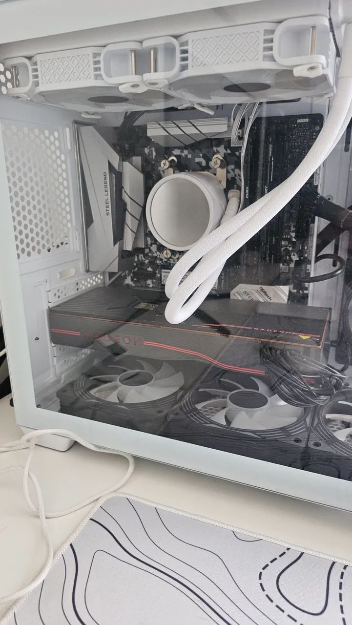 PC Gamer ryzen 7 5700x3d placa de vídeo rx 5700xt 8gb - Foto 3
