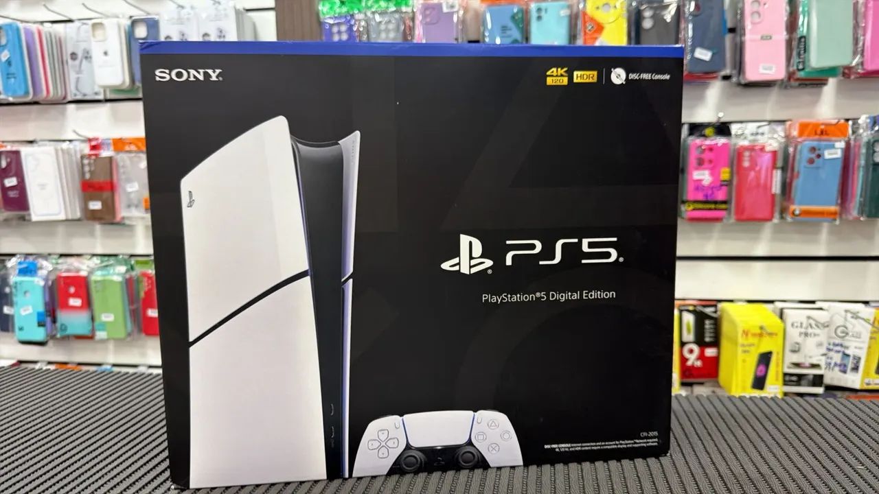 Playstation 5 Digital 1TB com os dois controles original 