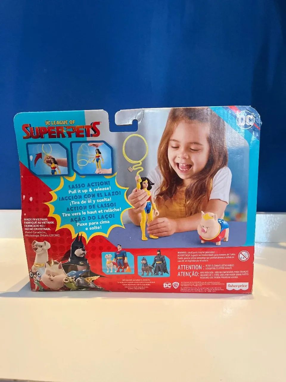 Boneco da Wonder Woman e Super Pet PB - Fisher-Price - Foto 4