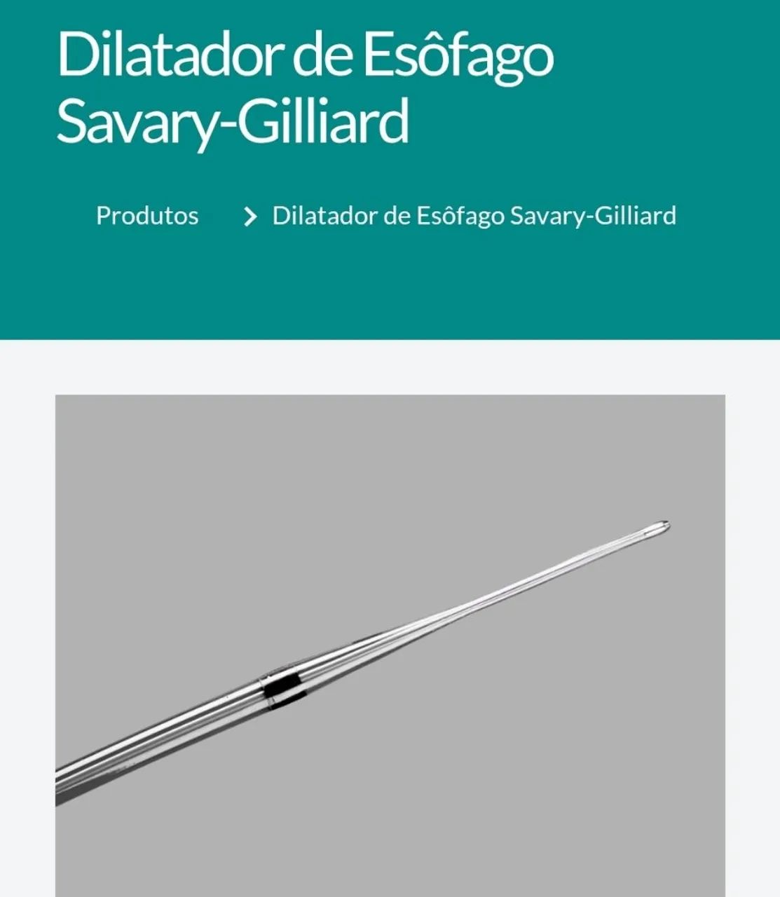 Dilatador de Esôfago Savary-Gilliard