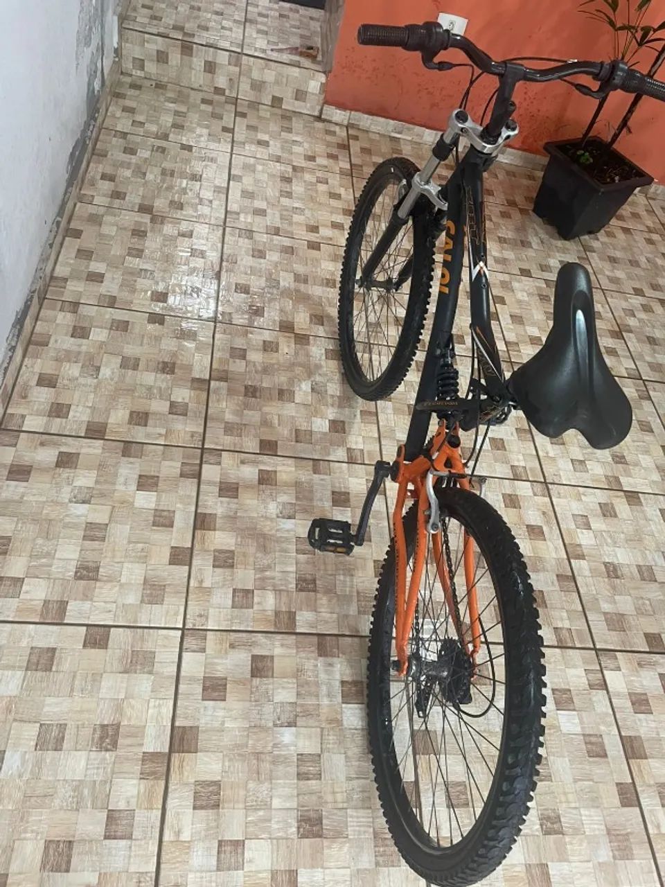Bicicleta 26 Caloi Xrt Full 21v Preta Laranja - Foto 3
