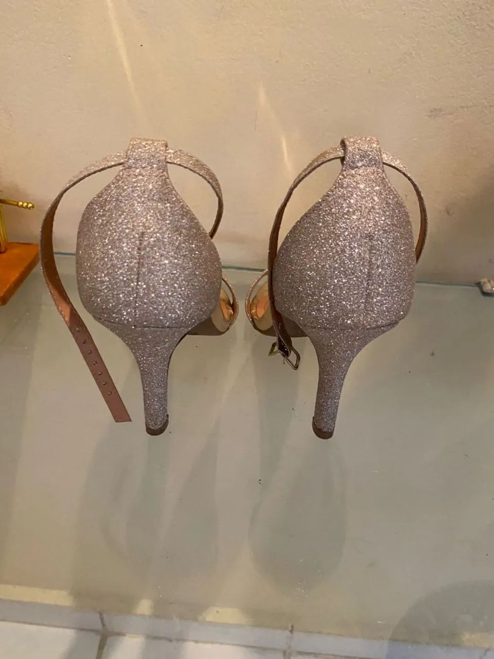 Sandália Feminina Vizzano Dourada Glitter - Nº 37 - Foto 4