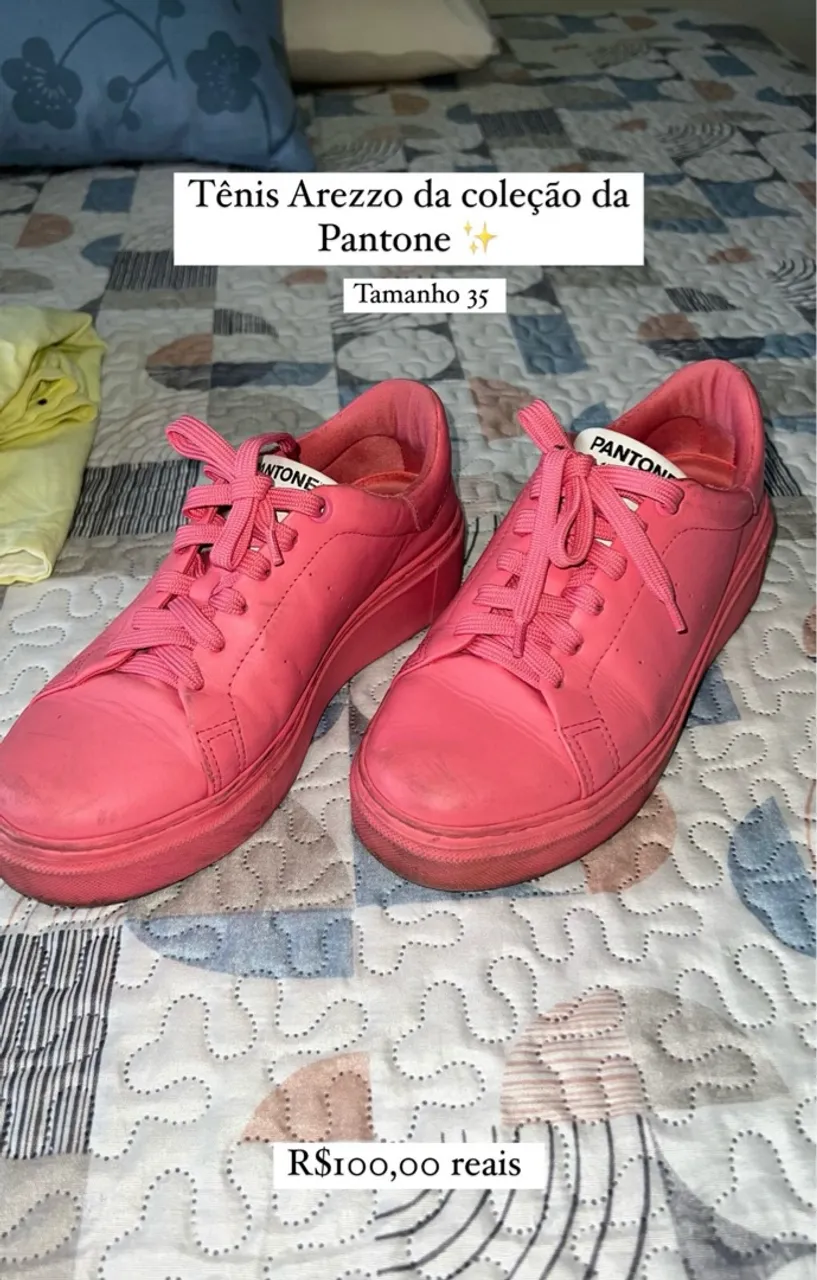 Tênis Arezzo da coleção Pantone - Tamanho 35