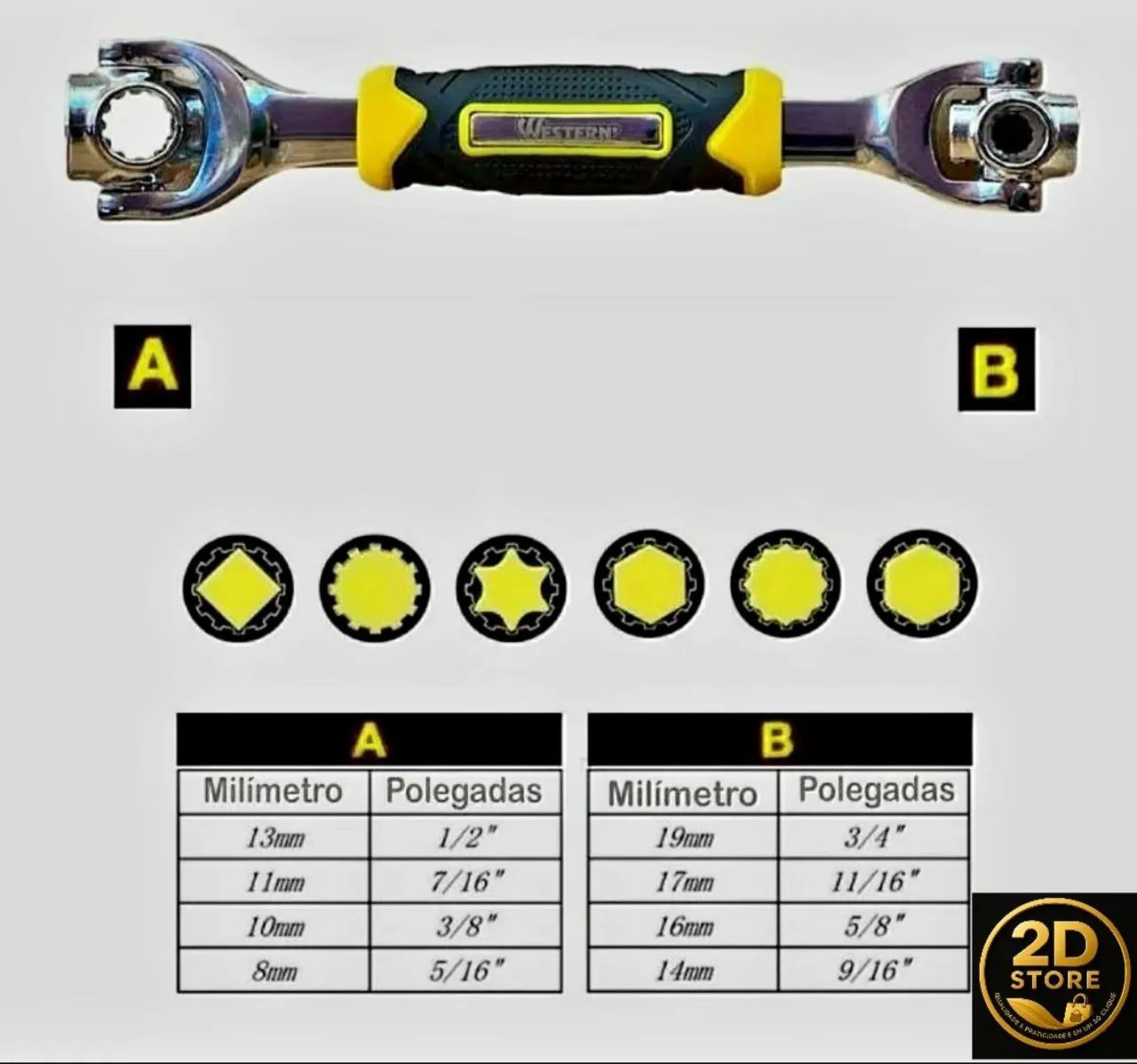 Chave Universal Multifuncional 8 em 1 - Ferramentas - Foto 2