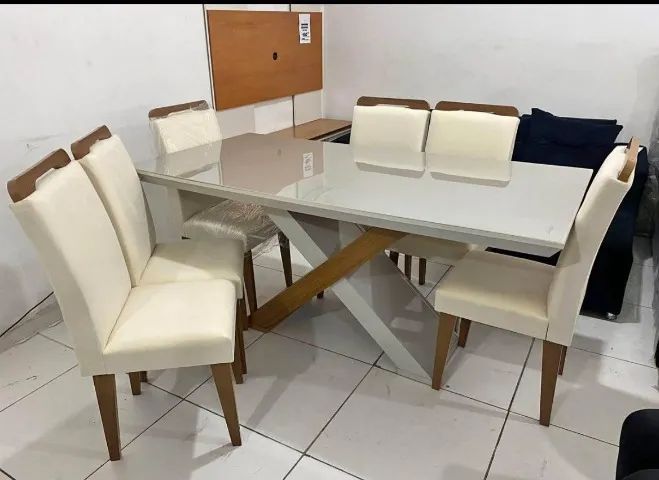 mesa de 6 lugares 100% mdf