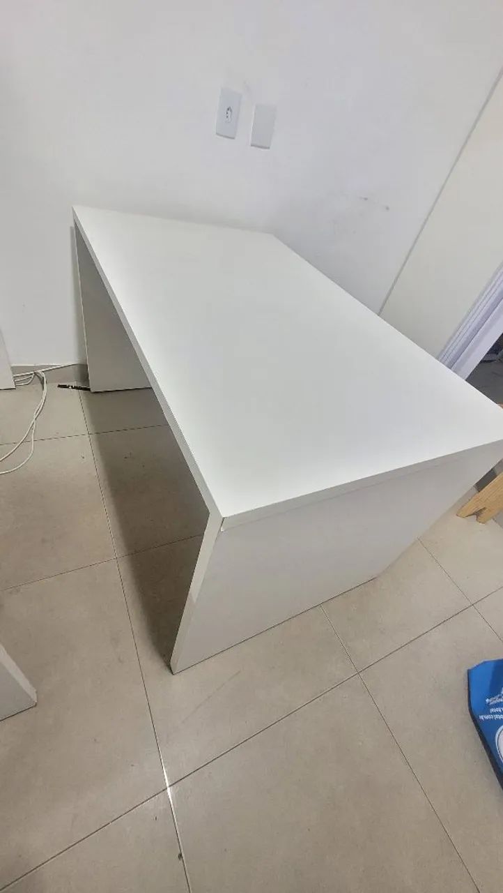 Mesa de Escritório Branca - Foto 2
