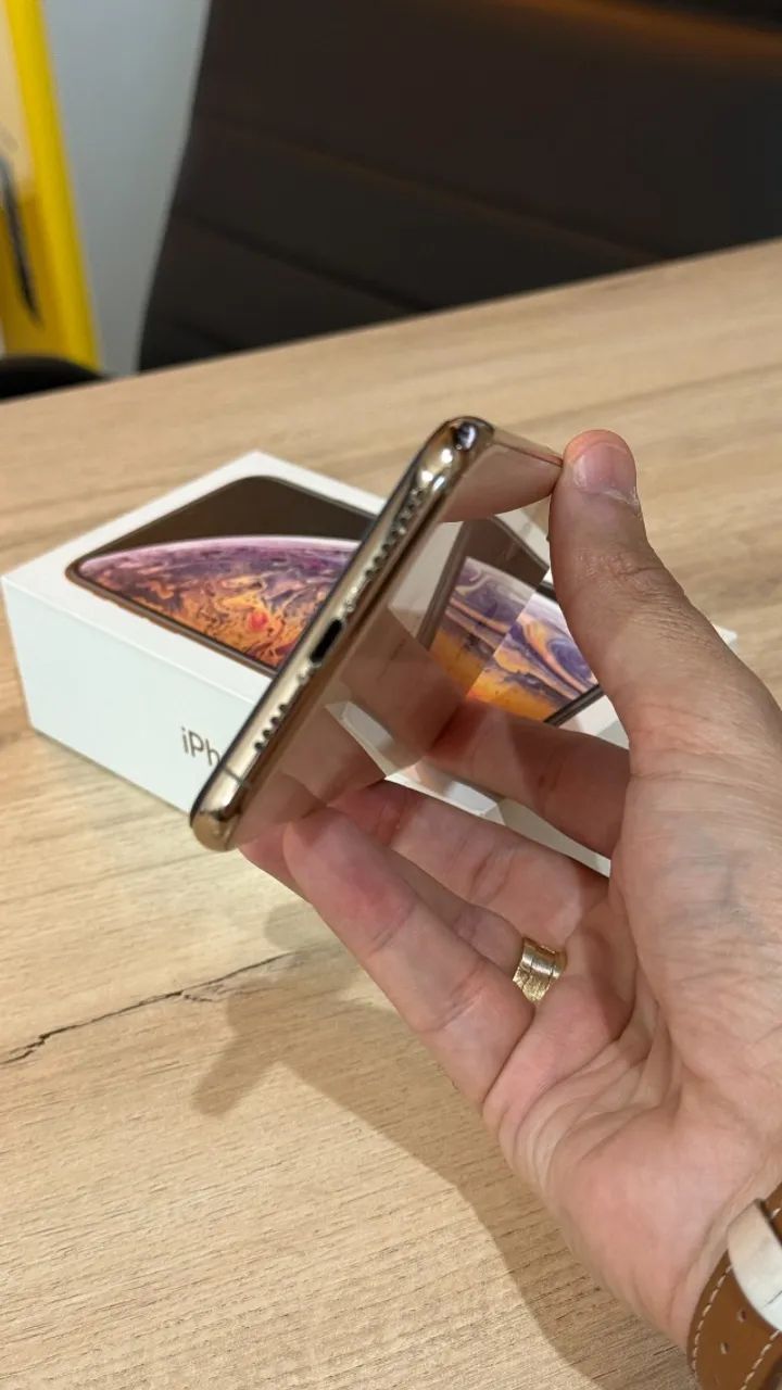 iPhone XS Max 256GB Gold - Bateria 100%! Loja física! Com 3 meses de garantia! Até 12x - Foto 4